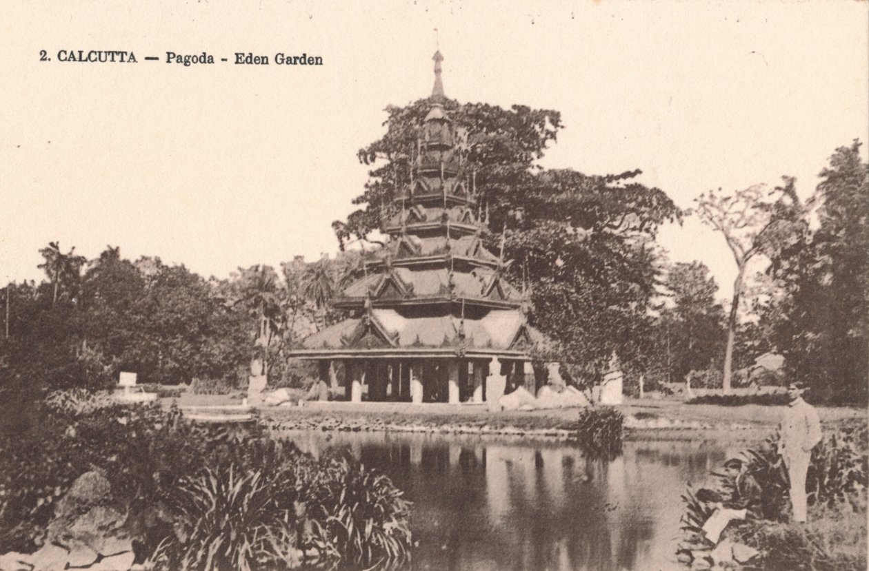 Kalkutta – Pagoda – Édenkert, 1900 körül alkotó: Unbekannt