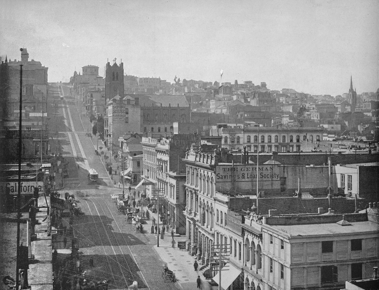 California Street, San Francisco, 1897. alkotó: Unbekannt
