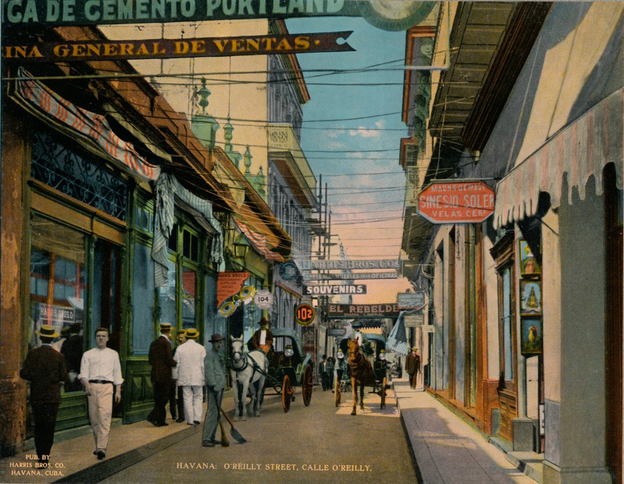 OReilly Street, Havanna, Kuba, 1920. alkotó: Unbekannt