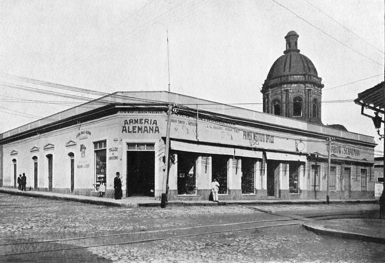 Palmas Street, Asuncion, Paraguay, 1911 alkotó: Unbekannt
