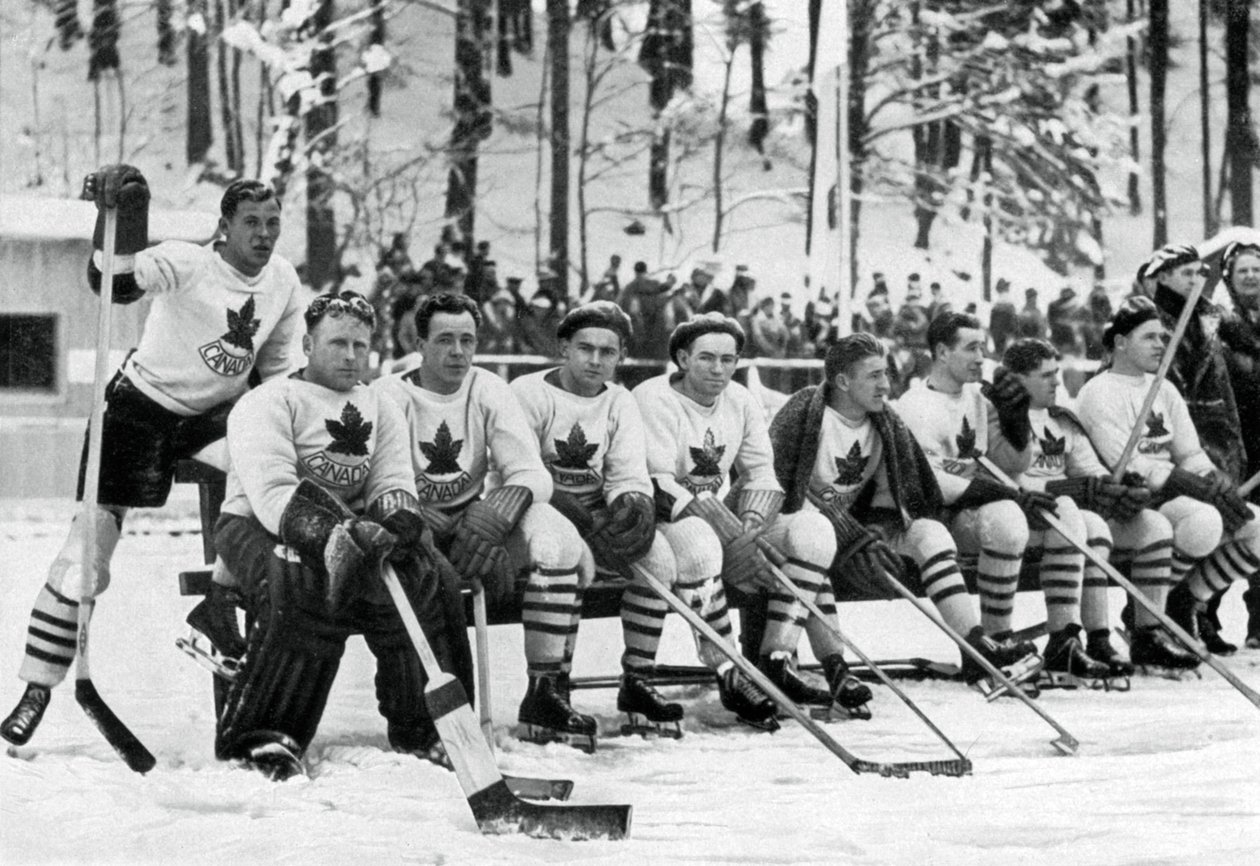 Kanadai jégkorong-válogatott, téli olimpiai játékok, Garmisch-Partenkirchen, Németország, 1936 alkotó: Unbekannt