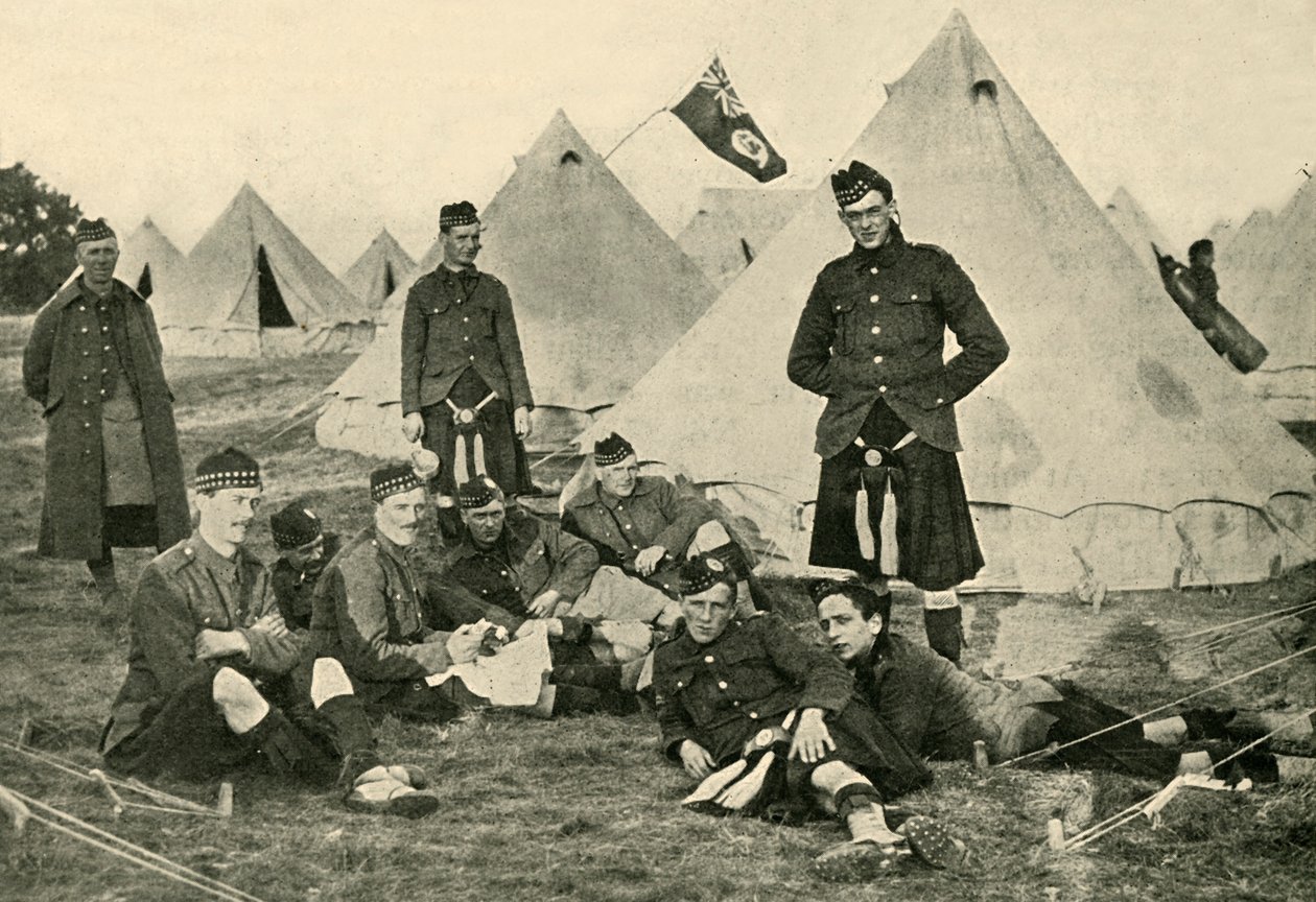Kanadai katonák, első világháború, 1914, c1920. alkotó: Unbekannt