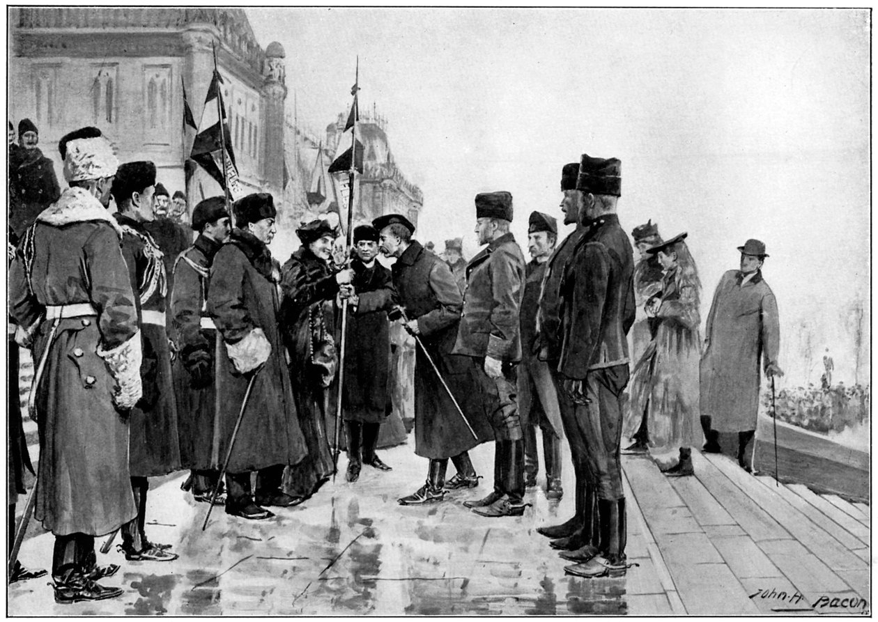 Kanadai csapatok indulni készülnek a búr háborúba, 1900 alkotó: Unbekannt