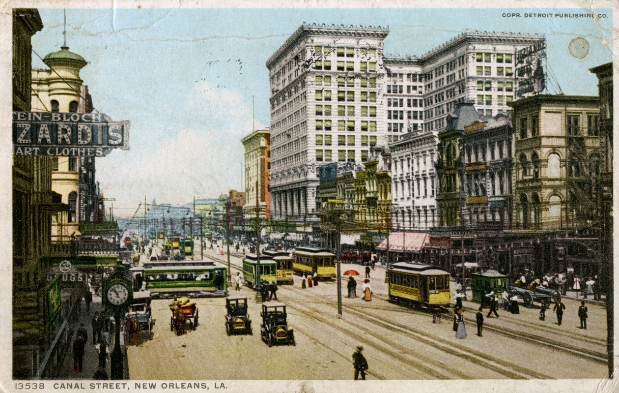 Canal Street, New Orleans, USA, 1912 alkotó: Unbekannt