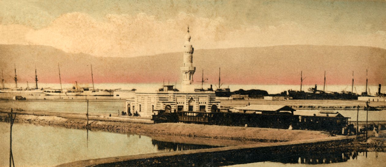 Szuezi csatorna – Terreplain állomása, c1918-c1939. alkotó: Unbekannt
