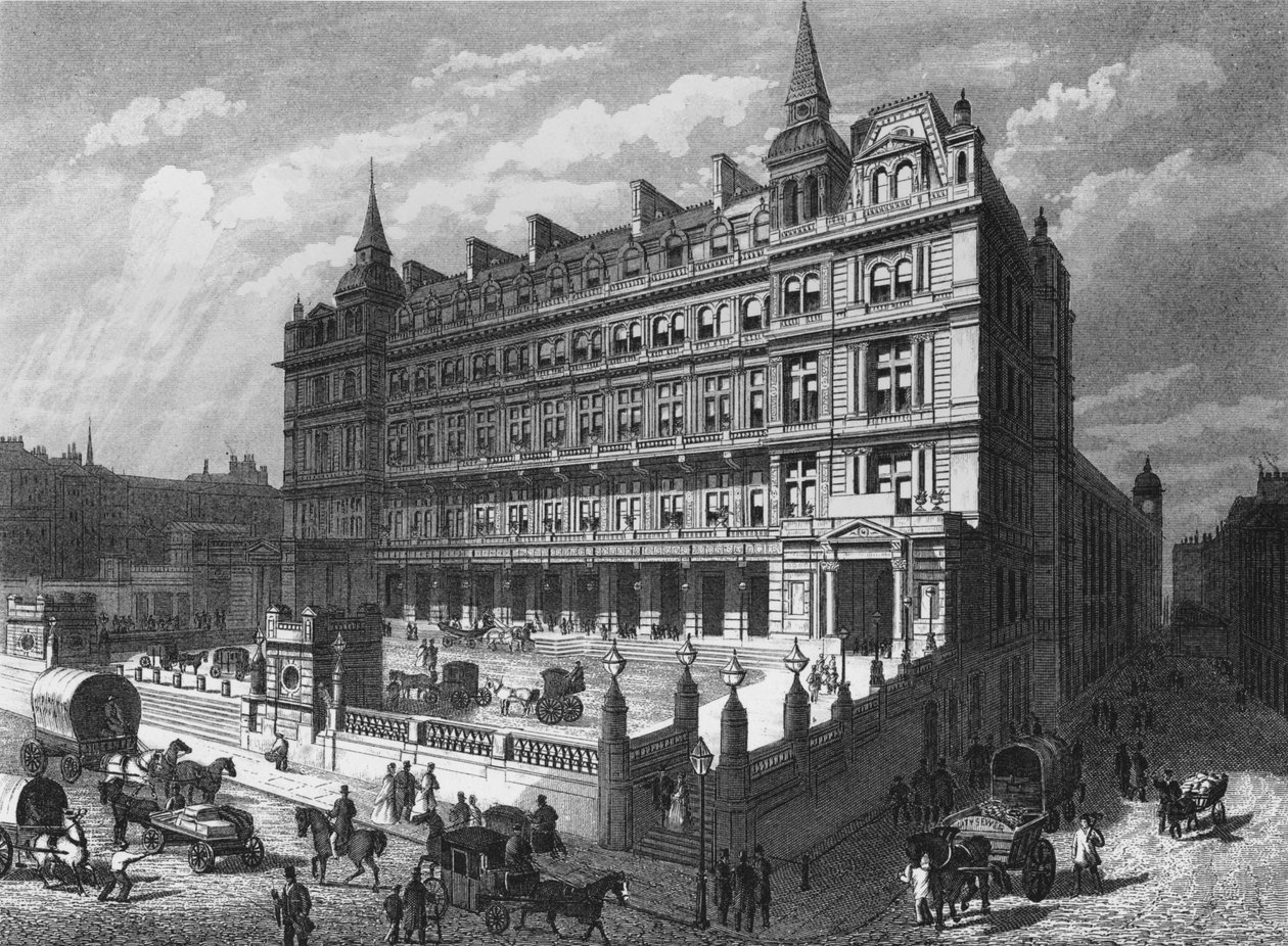 Cannon Street pályaudvar, City of London, 1870 1878 alkotó: Unbekannt