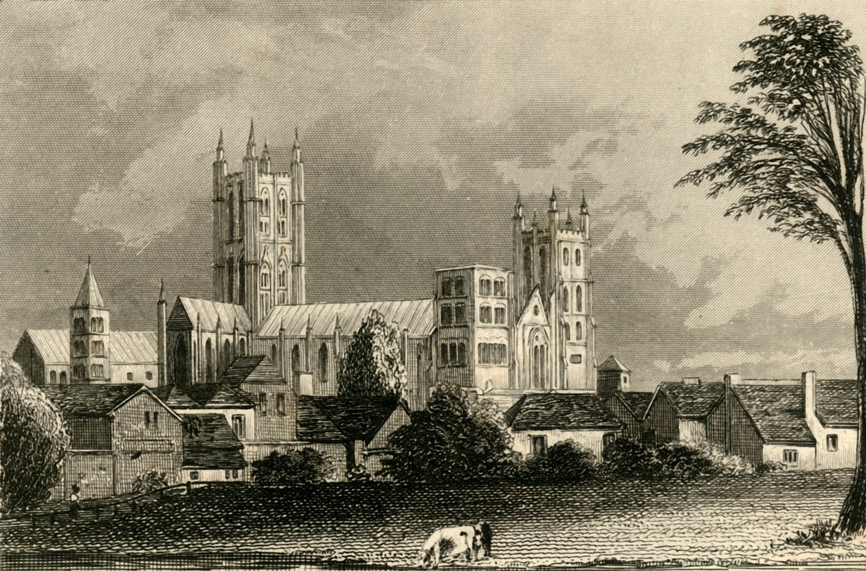 Canterbury katedrális, Kent, 1845. alkotó: Unbekannt