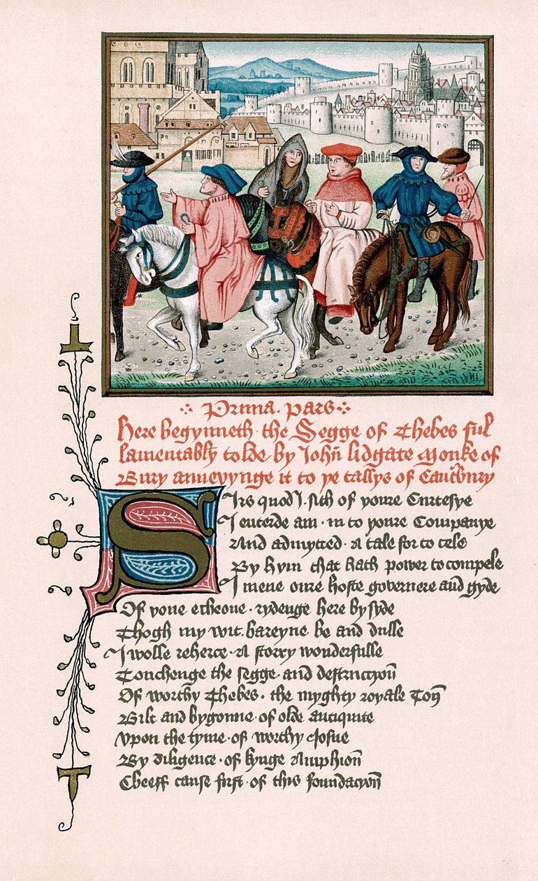 Canterbury zarándokok, 1420 19. század alkotó: Unbekannt