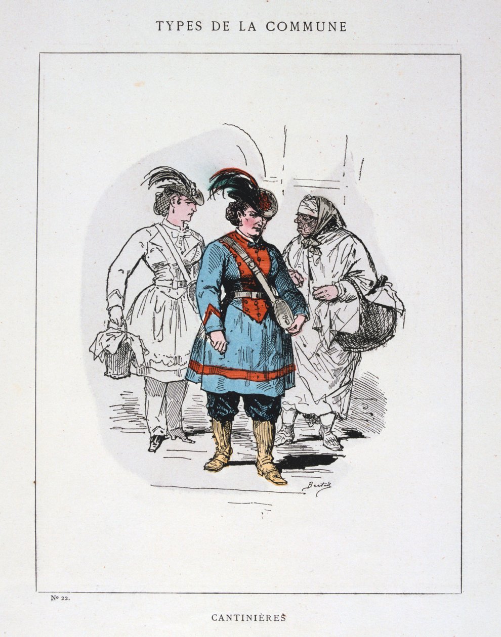 Cantinieres, Párizs Kommün, 1871. alkotó: Unbekannt
