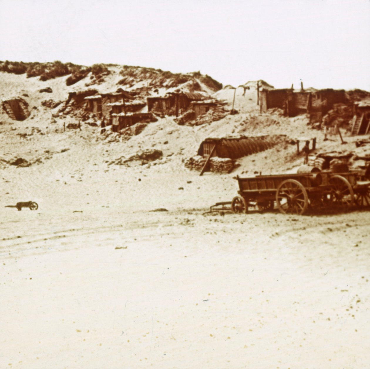 Kanton a dűnékben, Koksijde, Flandria, Belgium, 1914-c1918 alkotó: Unbekannt