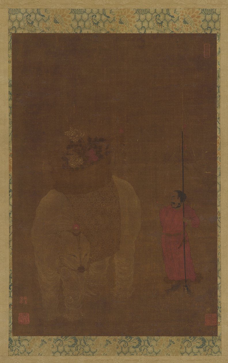 Caparisoned Elephant and Attendant, Ming-dinasztia, 16-17. alkotó: Unbekannt