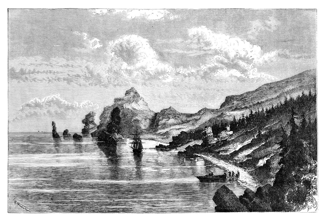 Cape la Jonquiere, Szahalin, Oroszország, 1895 alkotó: Unbekannt