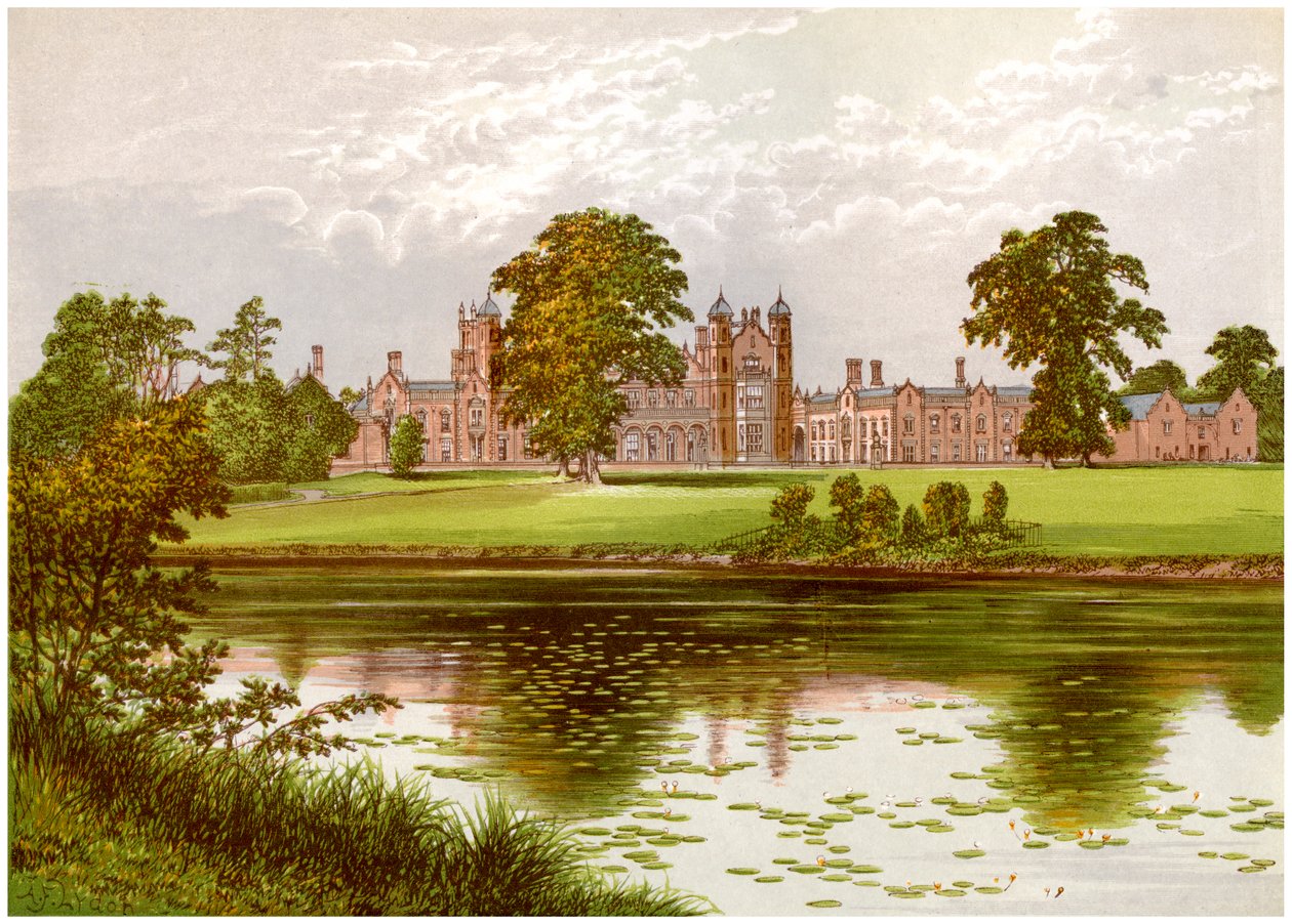 Capesthorne, Cheshire, a Davenport család otthona, 1880 alkotó: Unbekannt