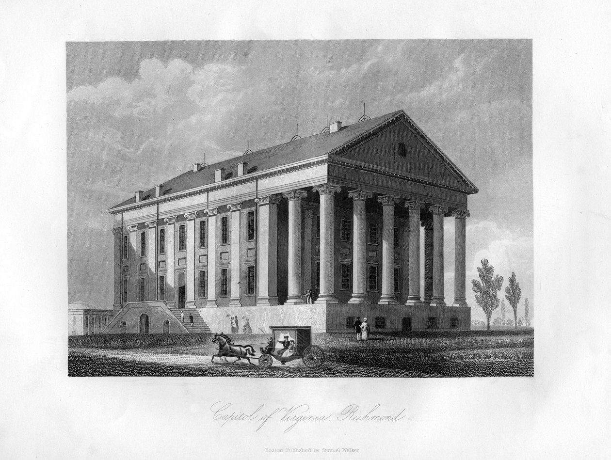 Virginia Capitolium, Richmond, USA, 1855 alkotó: Unbekannt