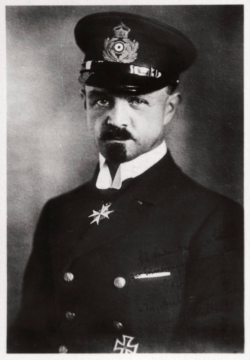 Peter Strasser kapitány, német léghajó-flotta parancsnoka, I. világháború, 1916-1918 1933 alkotó: Unbekannt