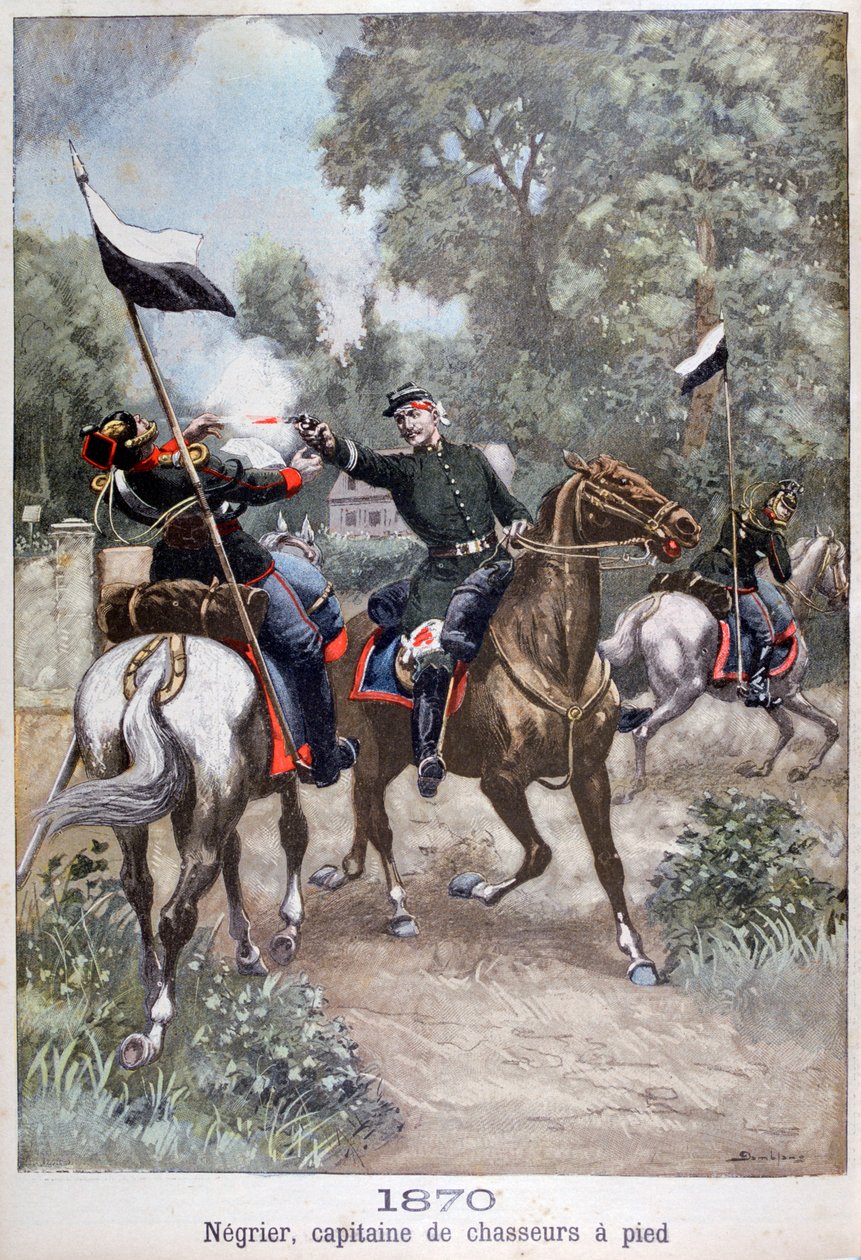 Az üldözők kapitánya, A francia-német háború, 1870, 1899 alkotó: Unbekannt