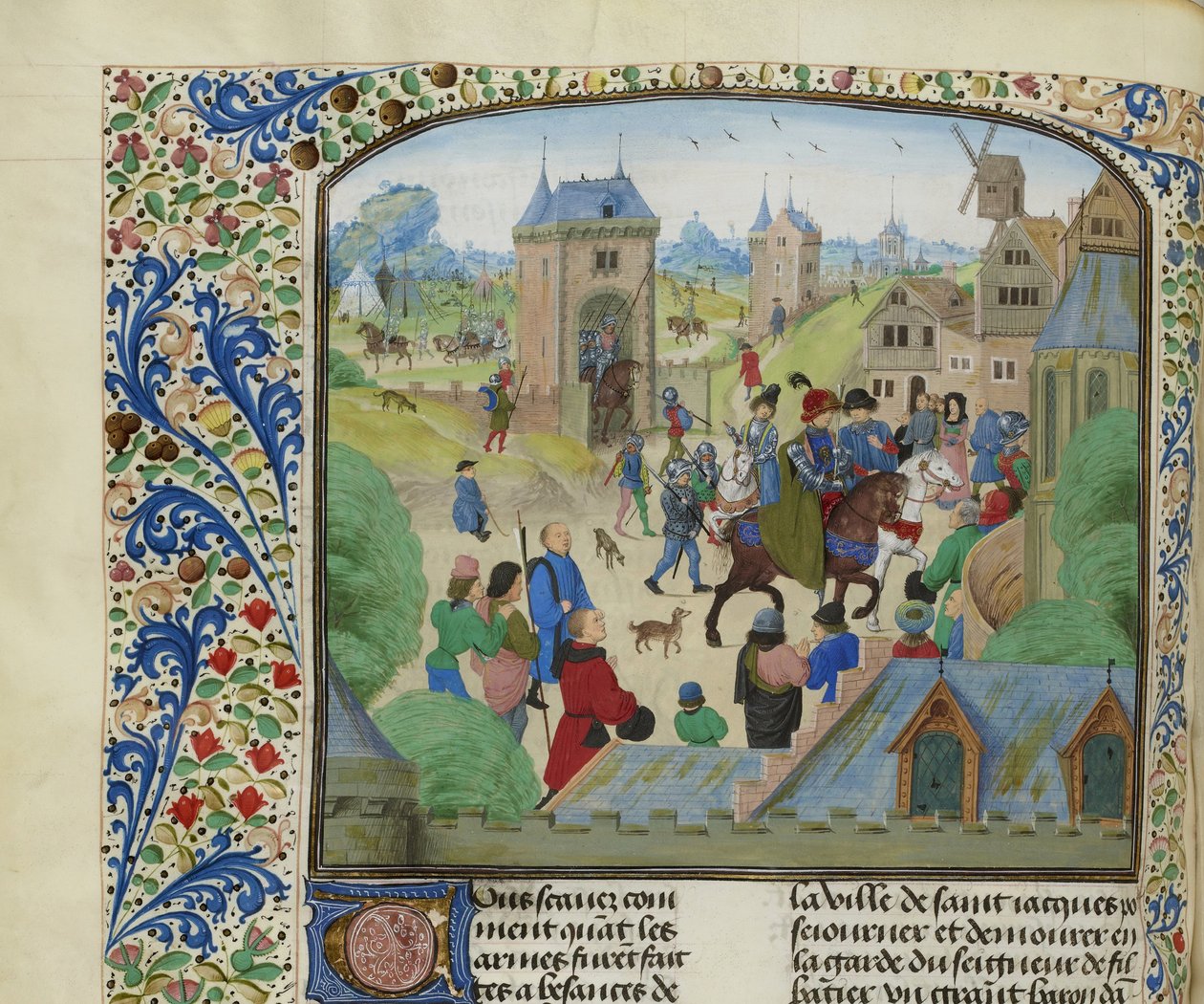 Orense elfoglalása az angol hadsereg által, 1387, kb. 1470-1475. alkotó: Unbekannt