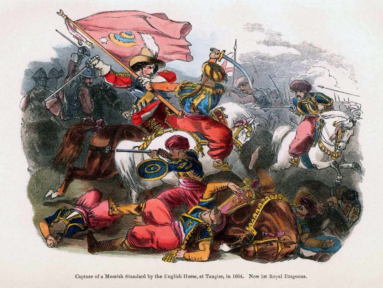 Egy mór etalon elfogása az angol ló által, Tangerben, 1664 alkotó: Unbekannt