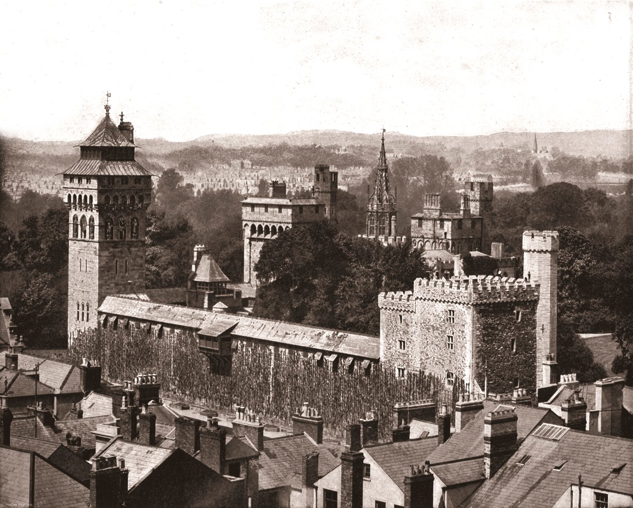 Cardiff Castle, Cardiff, Wales, 1894. alkotó: Unbekannt