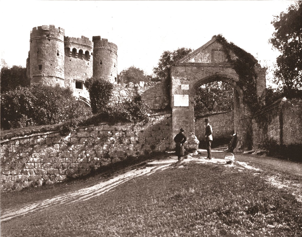 Carisbrooke kastély, Wight-sziget, 1894. alkotó: Unbekannt