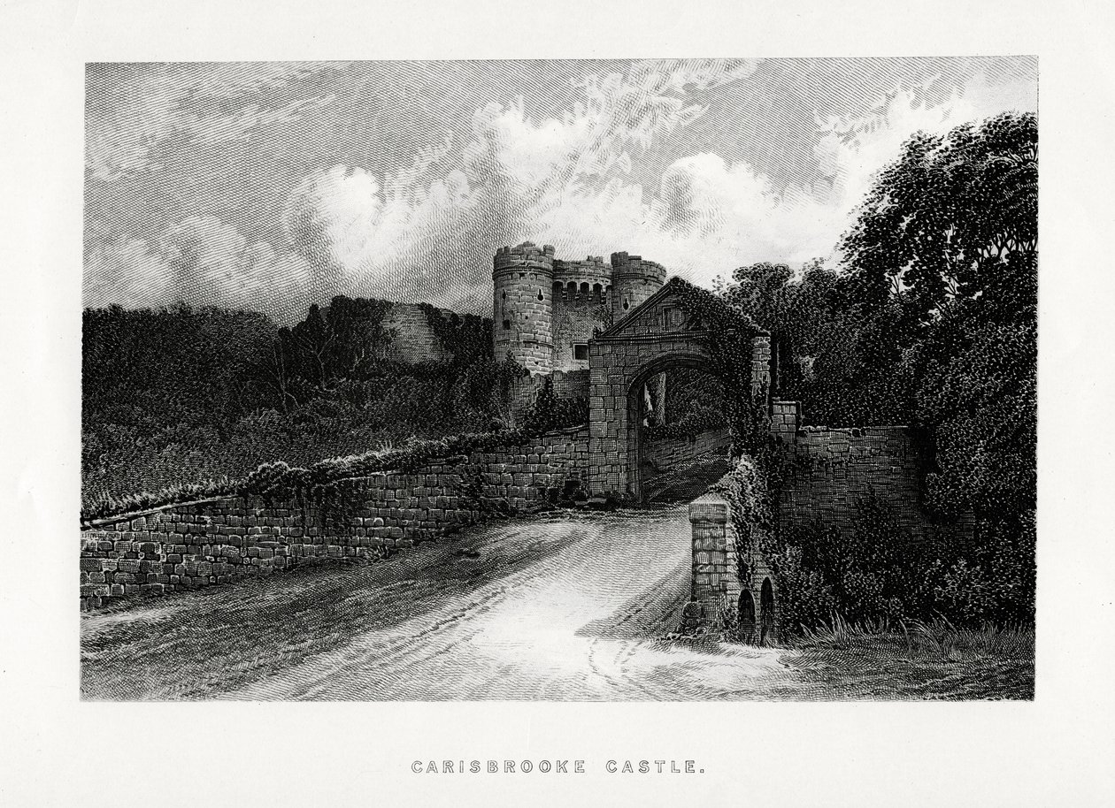 Carisbrooke kastély, Newport, Wight-sziget, 1896 alkotó: Unbekannt