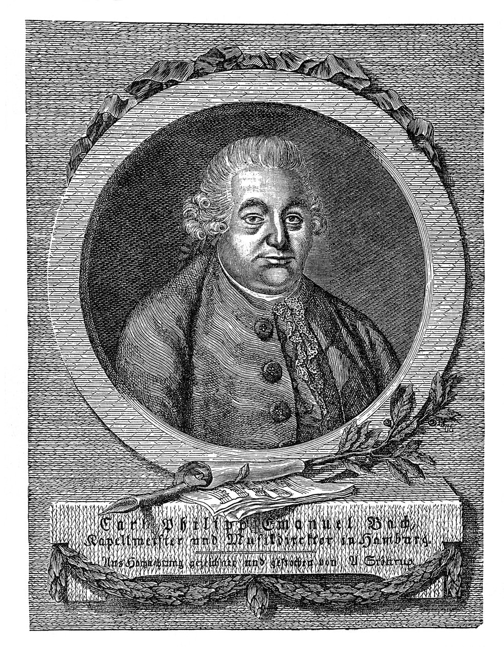 Carl Philipp Emanuel Bach 1714-1788 német zeneszerző és zenész alkotó: Unbekannt