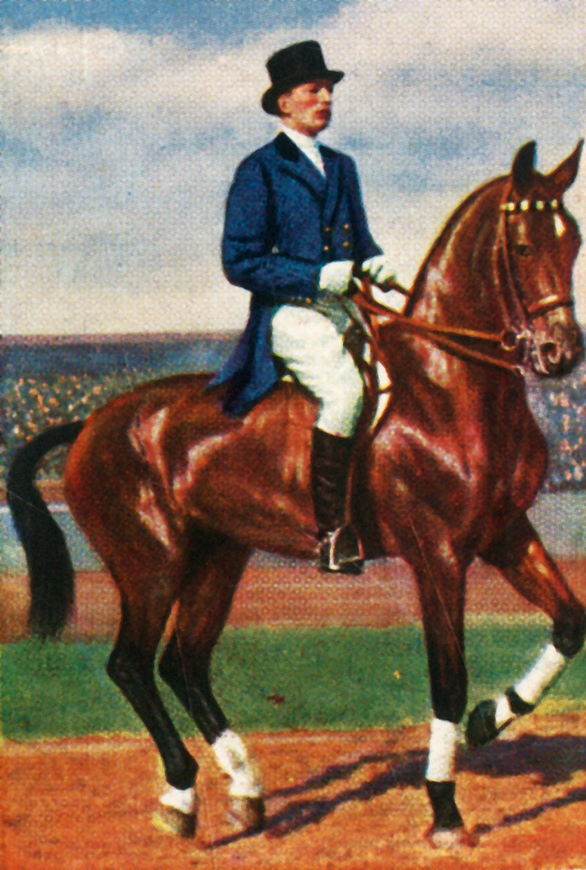 A német Carl von Langen Daredevil lován, 1928. alkotó: Unbekannt