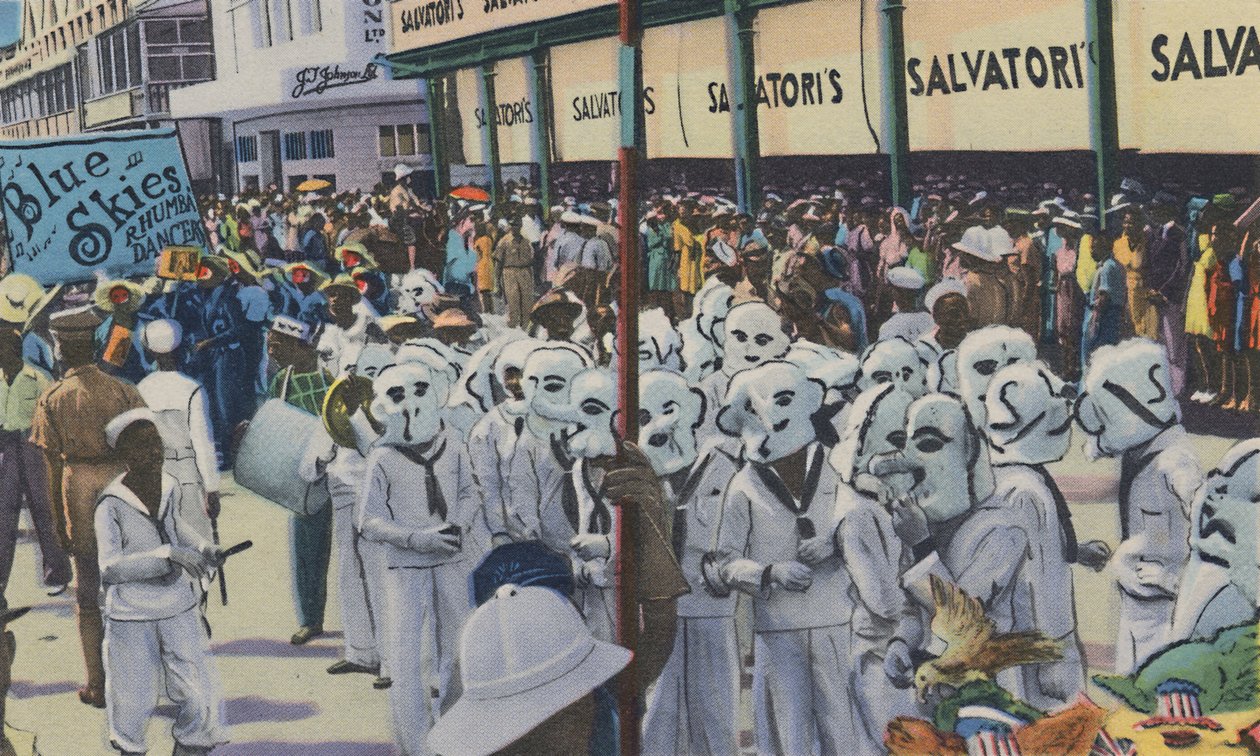 Karnevál, Trinidad, B.W.I., 1940-es évek. alkotó: Unbekannt