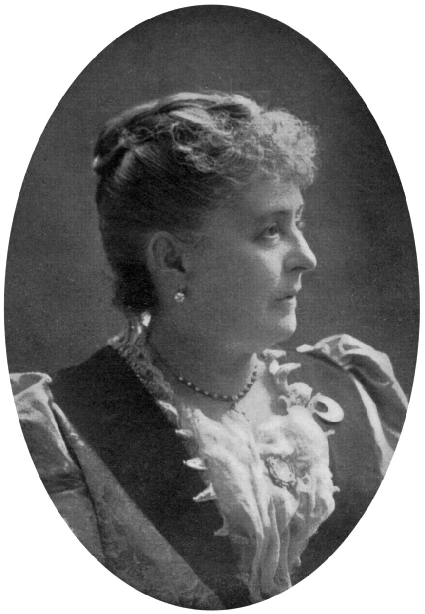 Caroline Lavinia Scott Harrison, Benjamin Harrison elnök felesége, 19. század vége, 1908 alkotó: Unbekannt