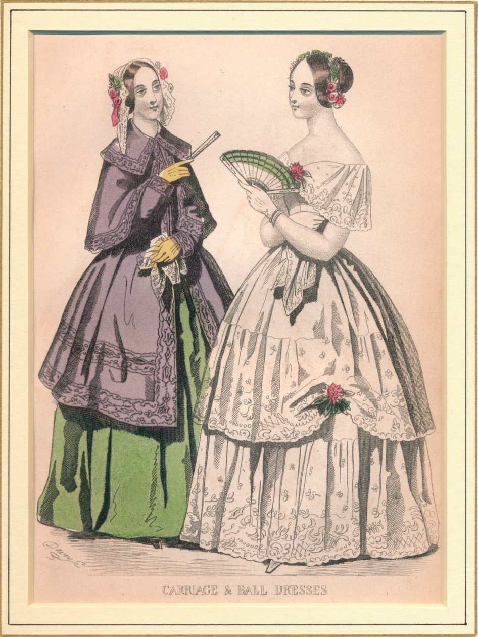 Carriage & Ball Dress, 19. század. alkotó: Unbekannt