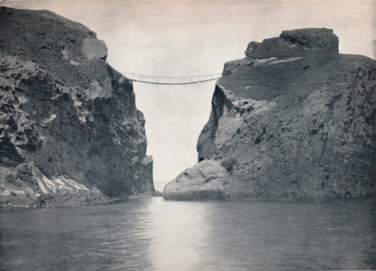 Carrick-A-Rede – A kötélhíd a szakadékon át, 1895 alkotó: Unbekannt