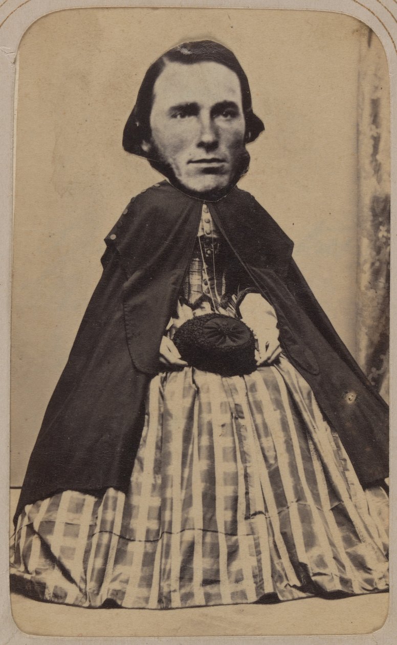 [Carte-de-visite Album of Collaged Portraits], 1850-90-es évek. alkotó: Unbekannt