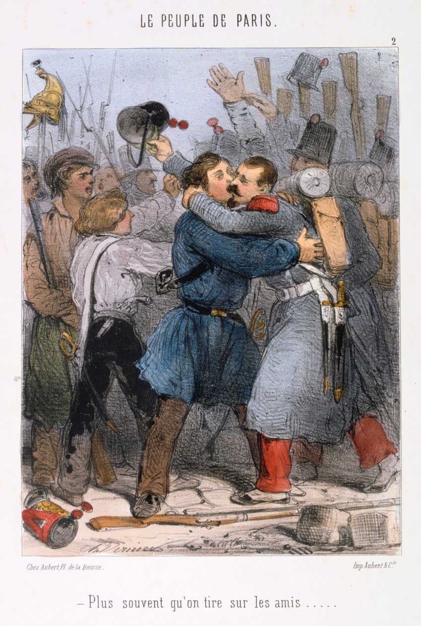 Rajzfilm a párizsi kommünről, 1870-es évek. alkotó: Unbekannt