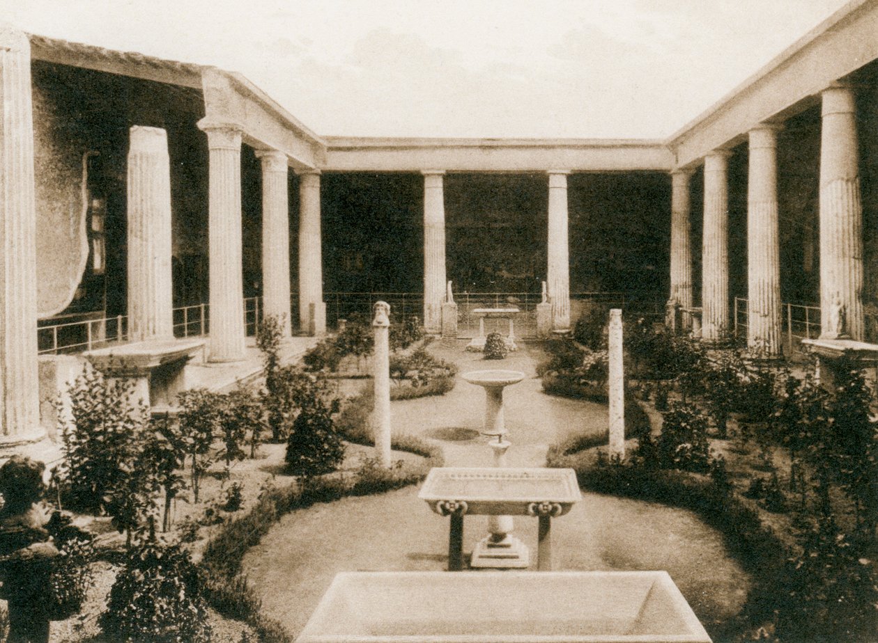 A Vettii háza, Pompeii, Olaszország, 1900-as évek alkotó: Unbekannt