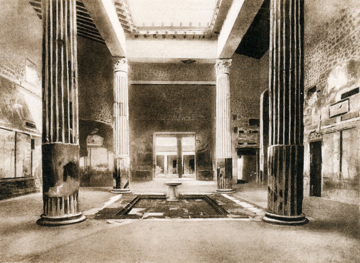 Az ezüst esküvő háza, Pompeii, Olaszország, 1900-as évek alkotó: Unbekannt