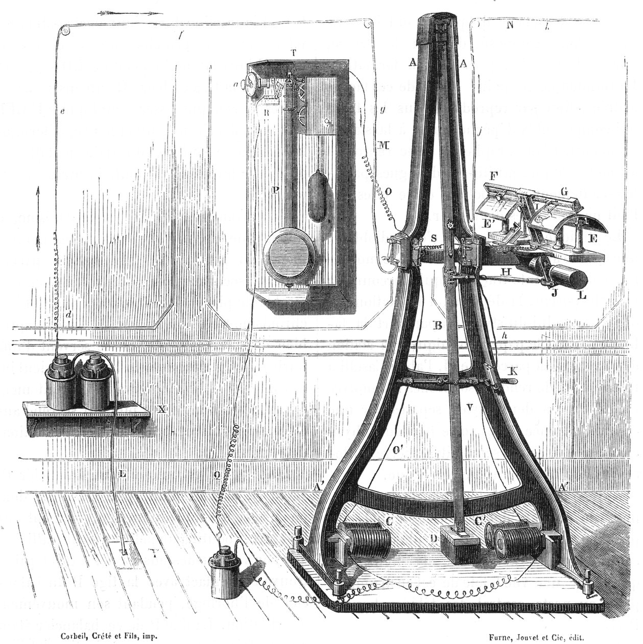 Casellis pantelegráf 1865, c1870 alkotó: Unbekannt