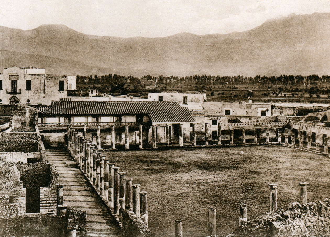 A glagiátorok laktanya, Pompeii, Olaszország, 1900-as évek alkotó: Unbekannt