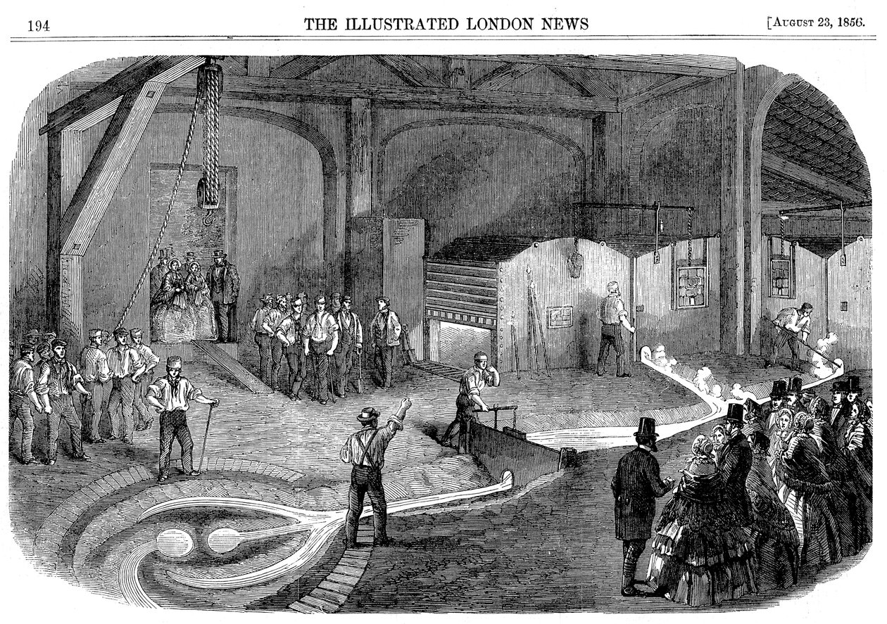 A Westminster Óratorony harangjának öntése, 1856 alkotó: Unbekannt