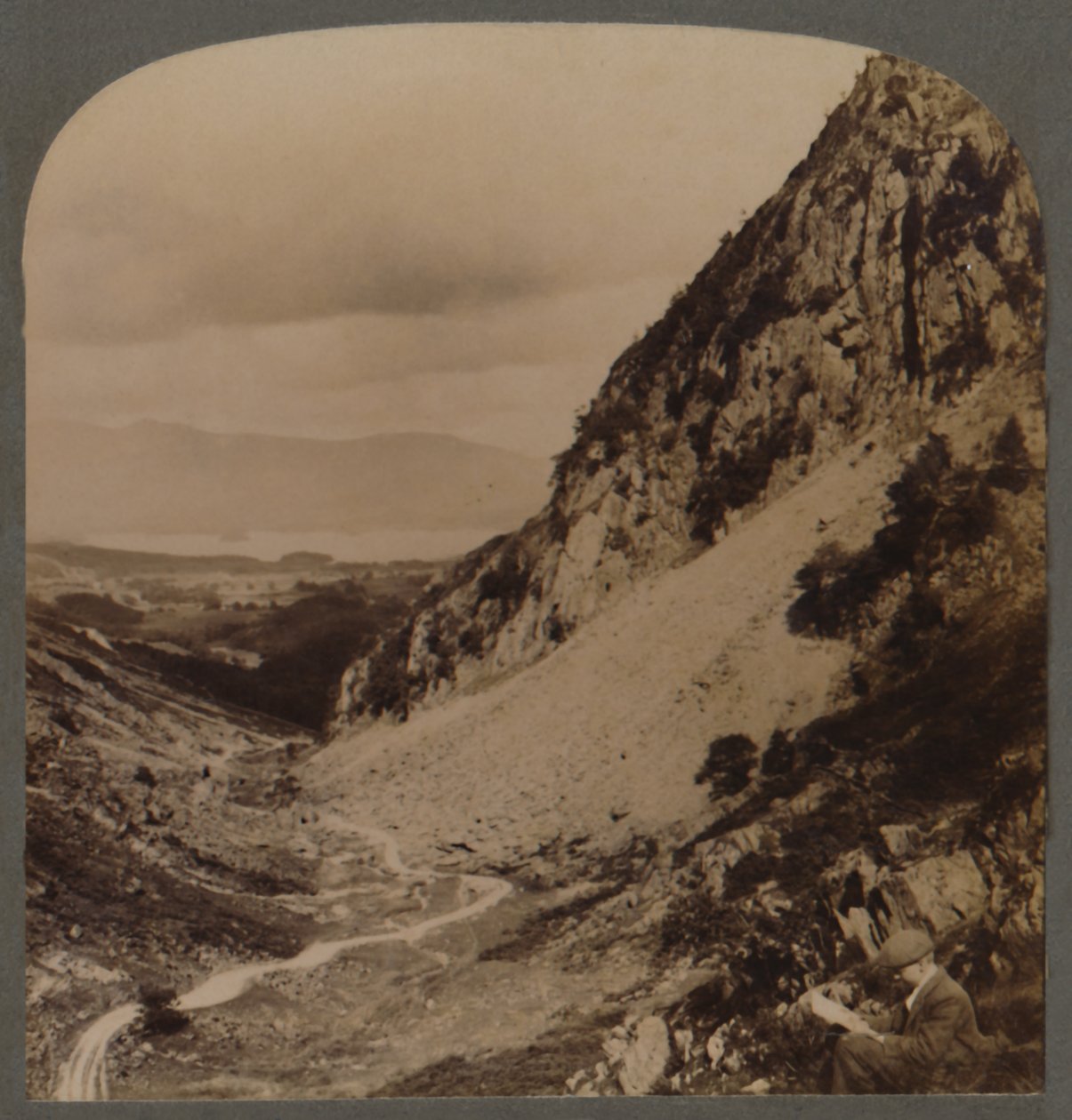 Castle Crag és a gyönyörű Borrowdale-völgy, Lake District, Anglia, 1903. alkotó: Unbekannt
