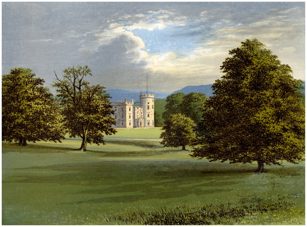 Castle Forbes, Aberdeenshire, Skócia, Lord Forbes otthona, 1880 alkotó: Unbekannt