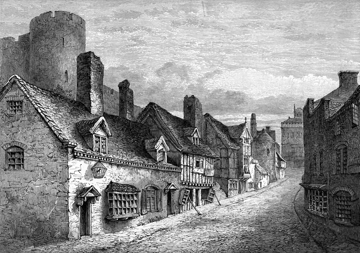 Castle Gate, Shrewsbury, Shropshire, 1893 alkotó: Unbekannt