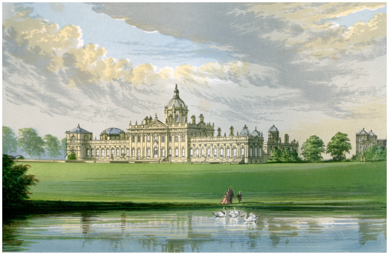 Howard kastély, Yorkshire, Carlisle gróf otthona, 1880 alkotó: Unbekannt