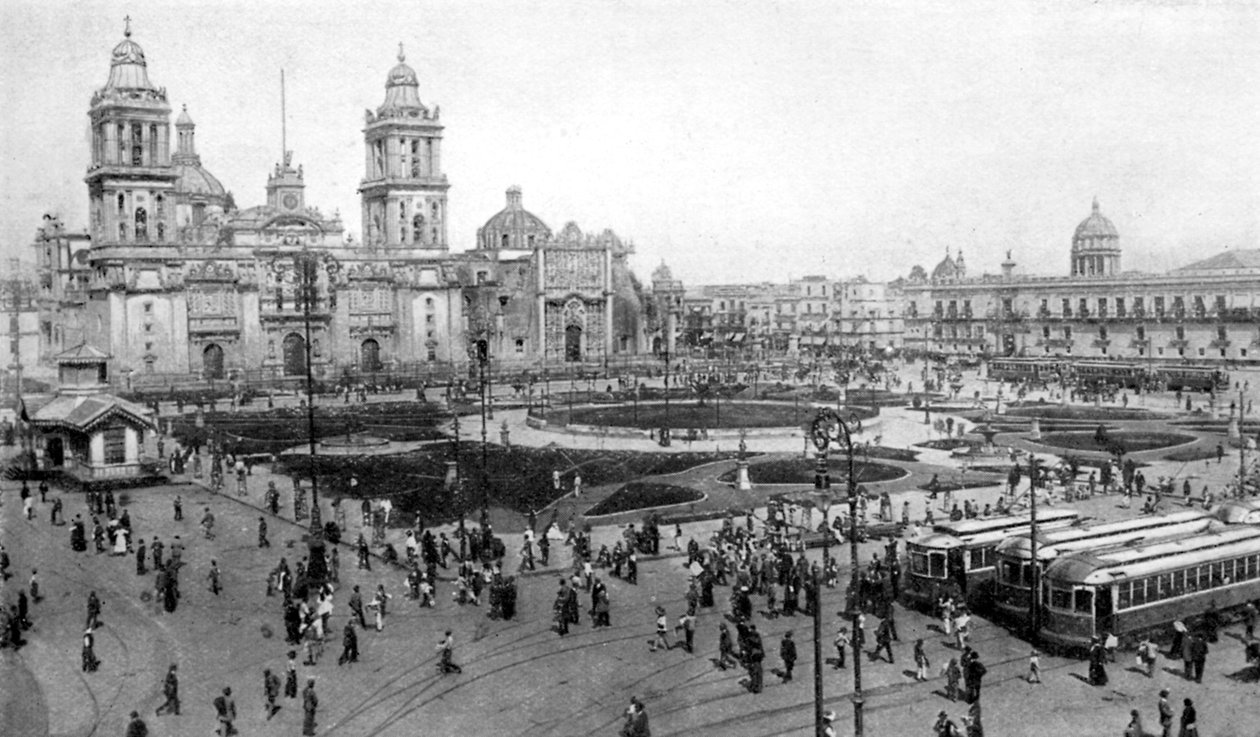 Katedrális és Nemzeti Palota, Mexikóváros, Mexikó, 1926 alkotó: Unbekannt