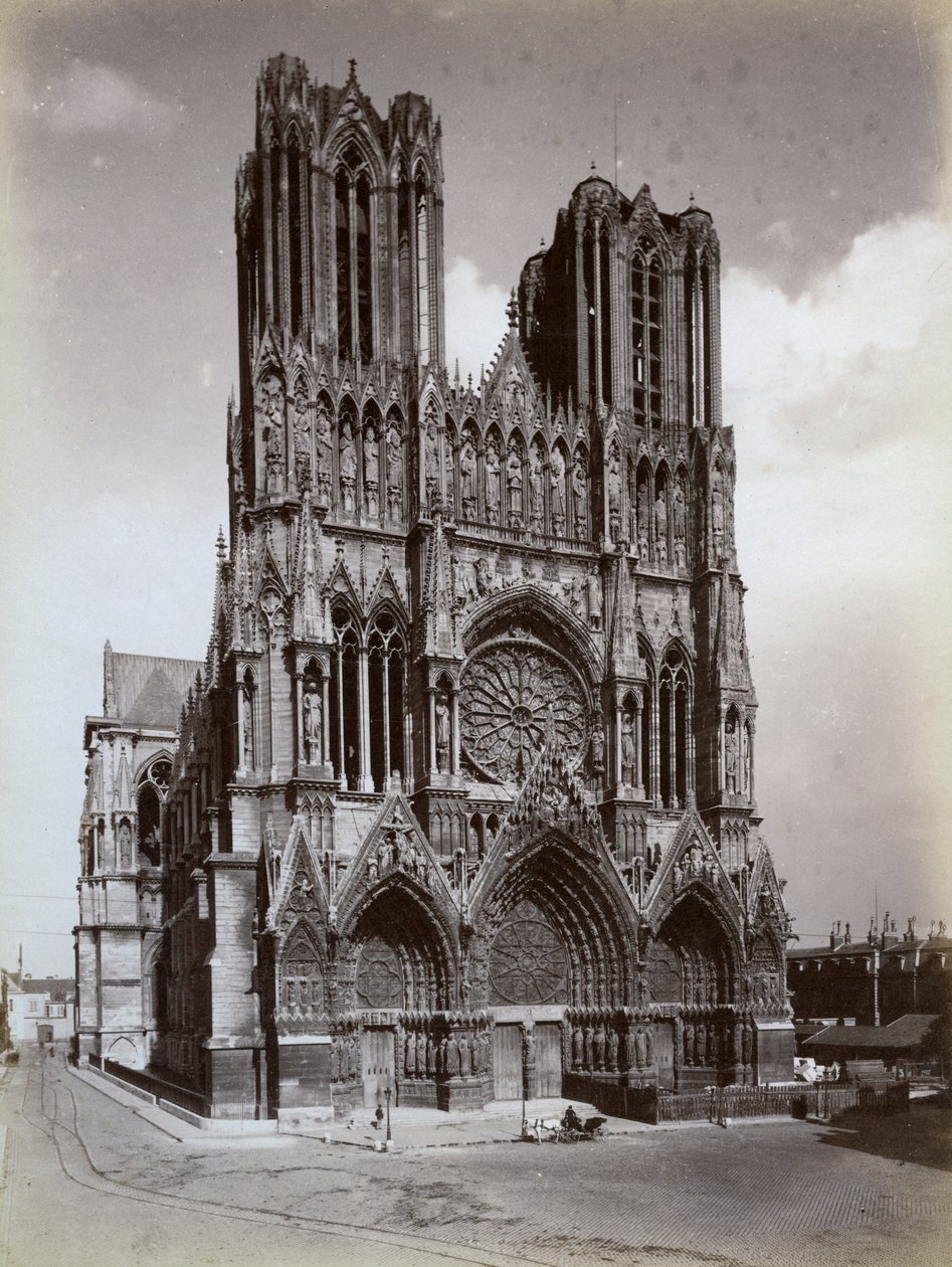 Notre-Dame székesegyház, Reims, Franciaország, 19. század vége vagy 20. század eleje alkotó: Unbekannt