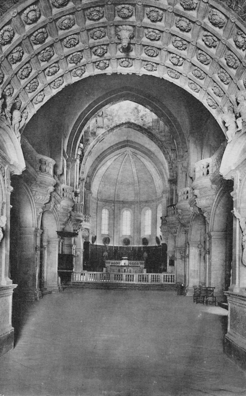 Cathedral DAvignon. - Katedrális belül, 1925 alkotó: Unbekannt