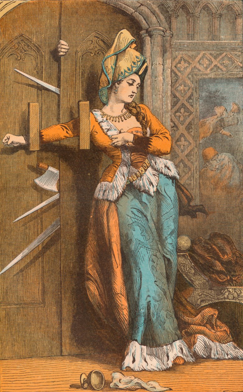 Catherine Douglas ajtózárás, 15. század, 1910 alkotó: Unbekannt