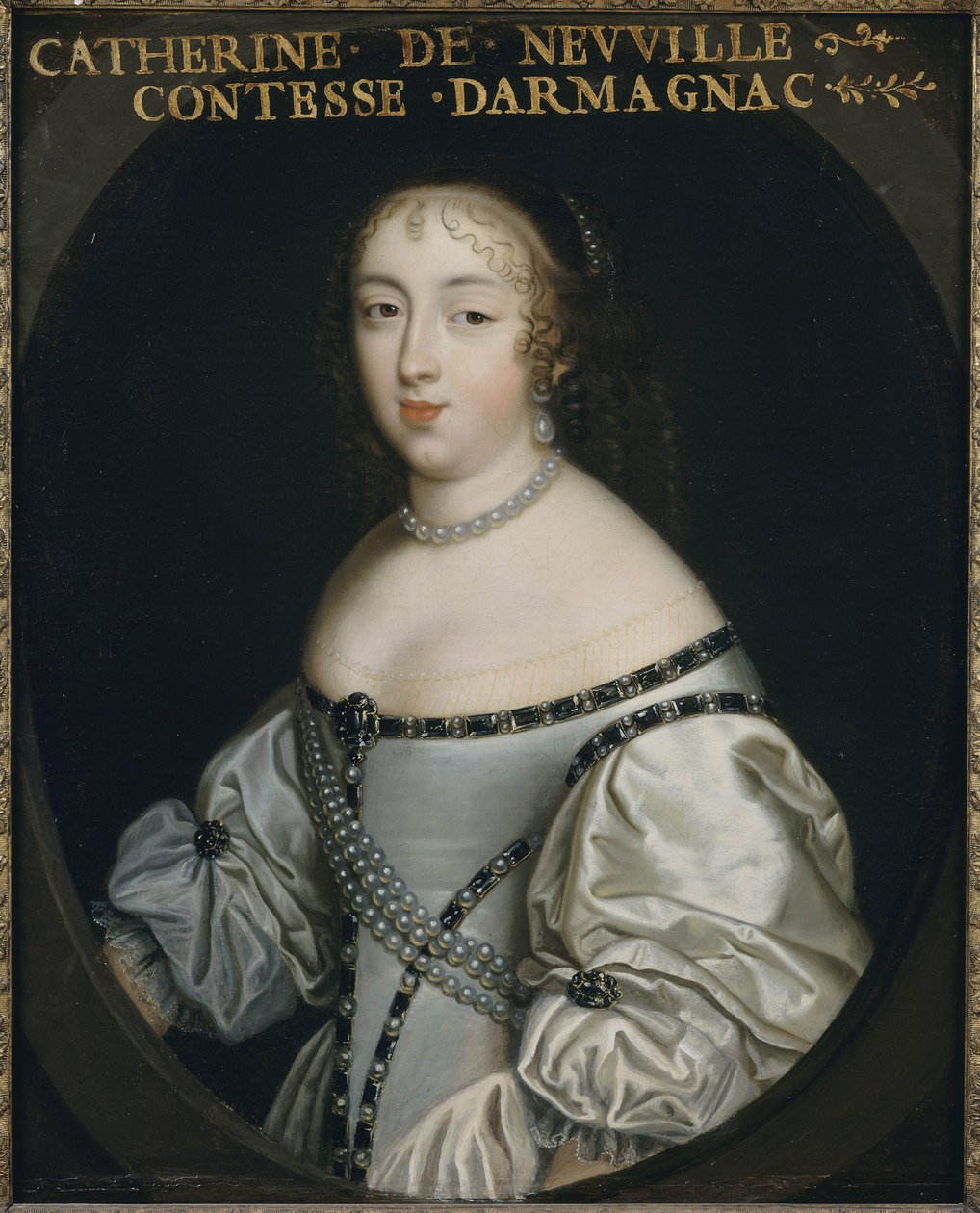 Catherine de Neufville de Villeroy, Armagnac grófnője 1639-1707, 1665 körül. alkotó: Unbekannt