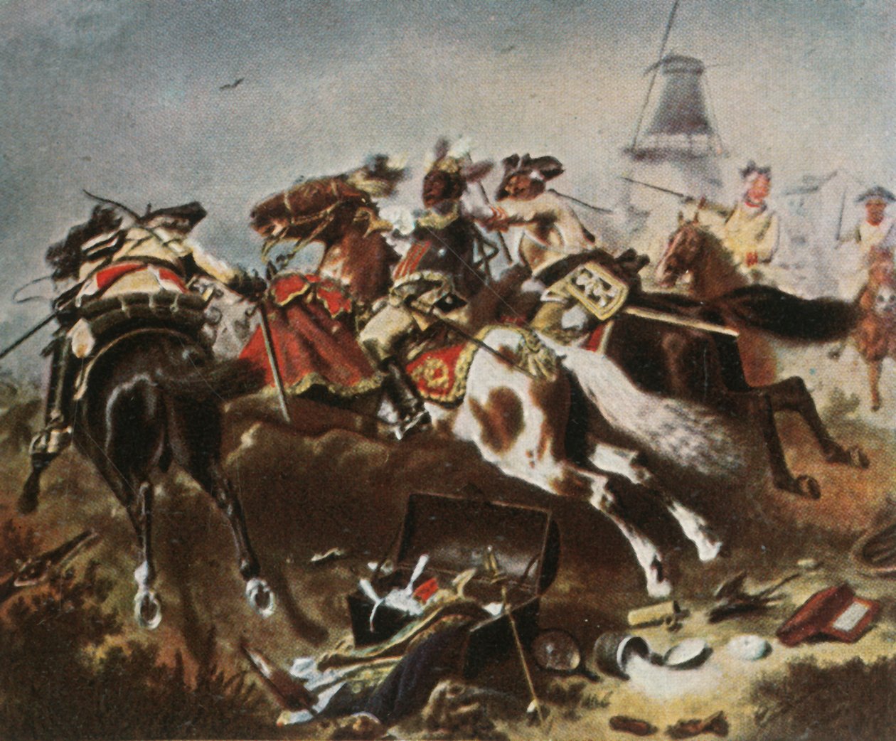 Lovassági harc Rossbachban, 1757. november 5., 1936. alkotó: Unbekannt