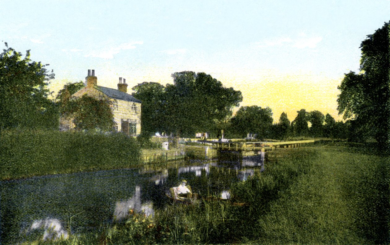 Caversham Lock, Berkshire, XX. század alkotó: Unbekannt
