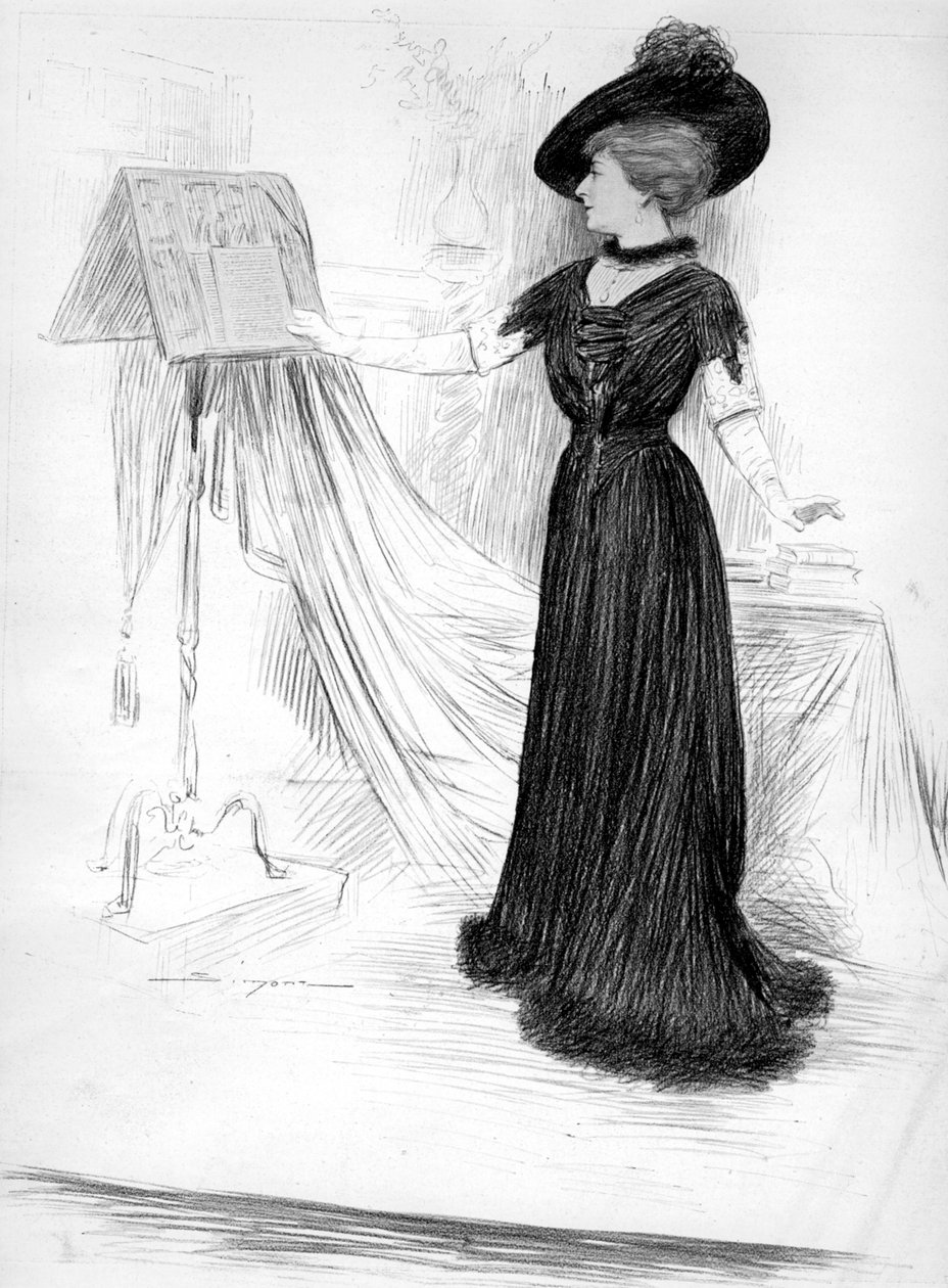 Cecile Sorel francia színésznő, 1909 alkotó: Unbekannt